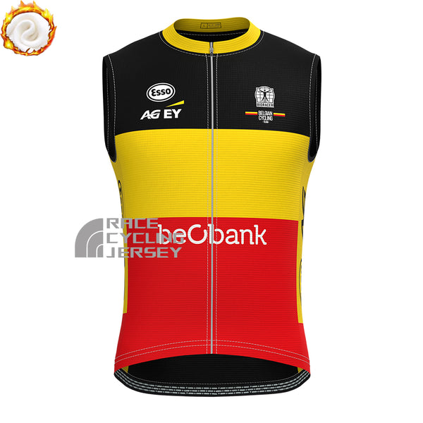 Belgium Tomgtr7 Fleece Sleeveless Cycling Jersey