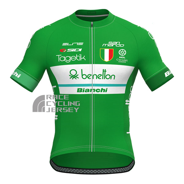 Benetton Bianchi Short Sleeves Cycling Jersey