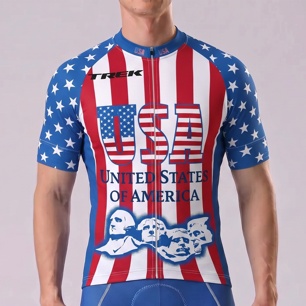 UNITED STATE OF AMERICA Short Sleeves Cycling Jersey