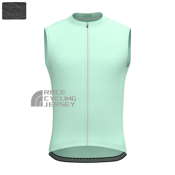 Macaron Green Windproof Sleeveless Cycling Jersey