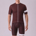 Dark Coffee Color  Short Sleeves Cycling Kits