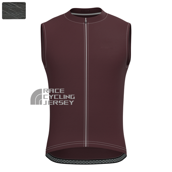 Dark Coffee Color  Windproof Sleeveless Cycling Jersey