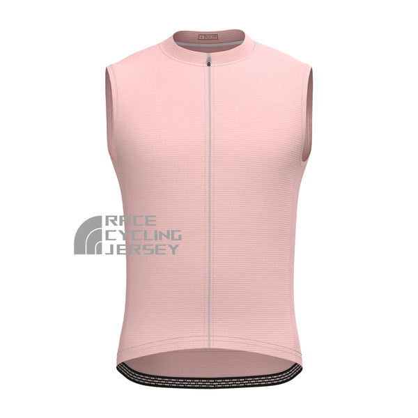 Macaron Pink Sleeveless Cycling Jersey