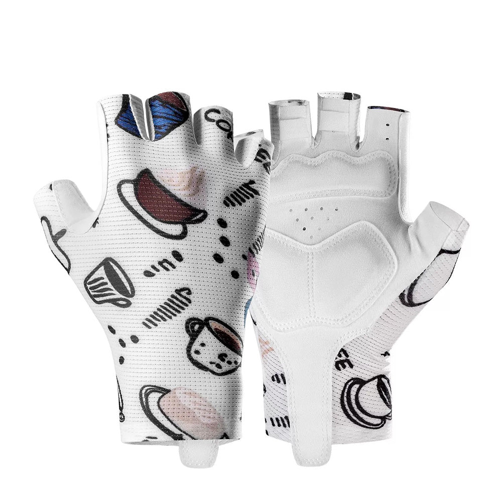 Colorful Graphic Shock Absorbing Bike Mitts