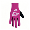 Bright Pink EF Logo Touch Screen Cycling Gloves