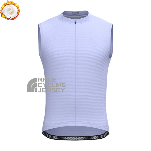 Violet Fleece Sleeveless Cycling Jersey