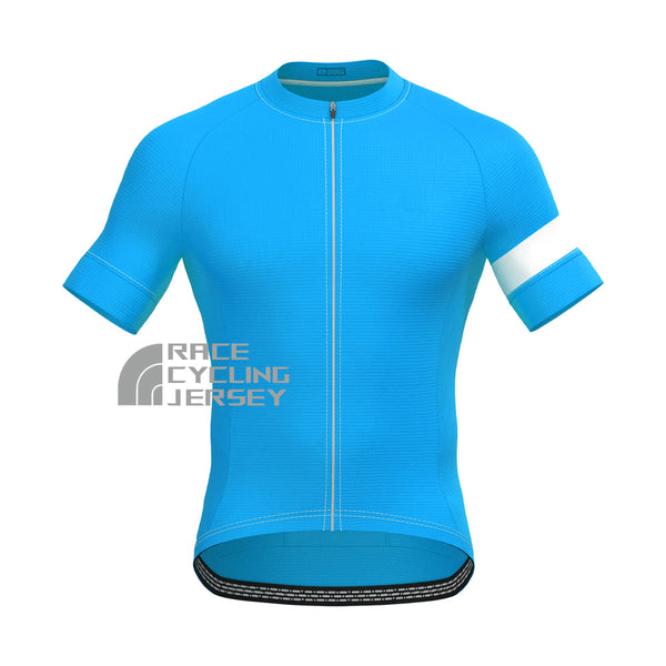 Macaron Blue Short Sleeves Cycling Jersey