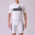 White MOLTENI Short Sleeves Cycling Kits