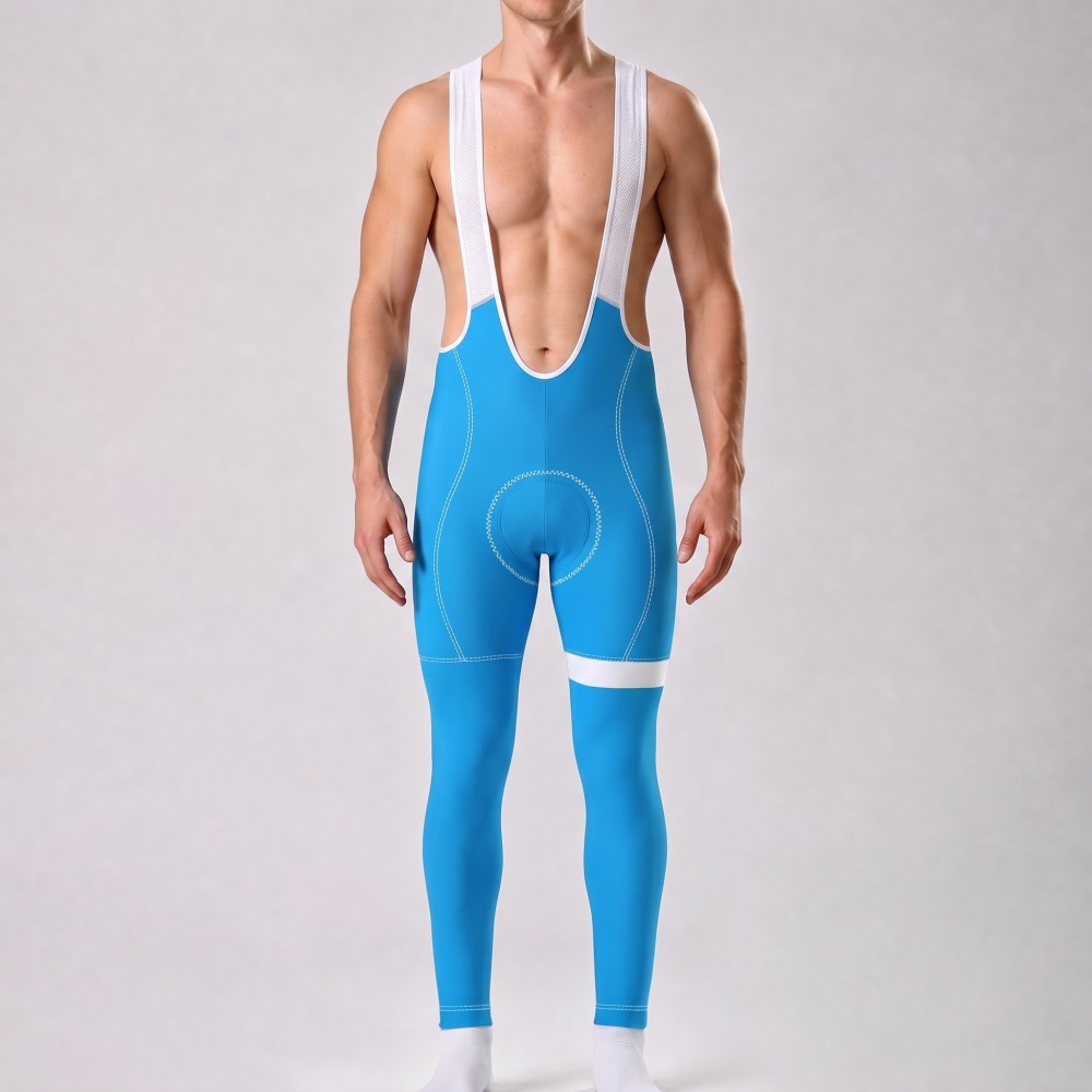 Macaron Blue Bib Cycling Pants