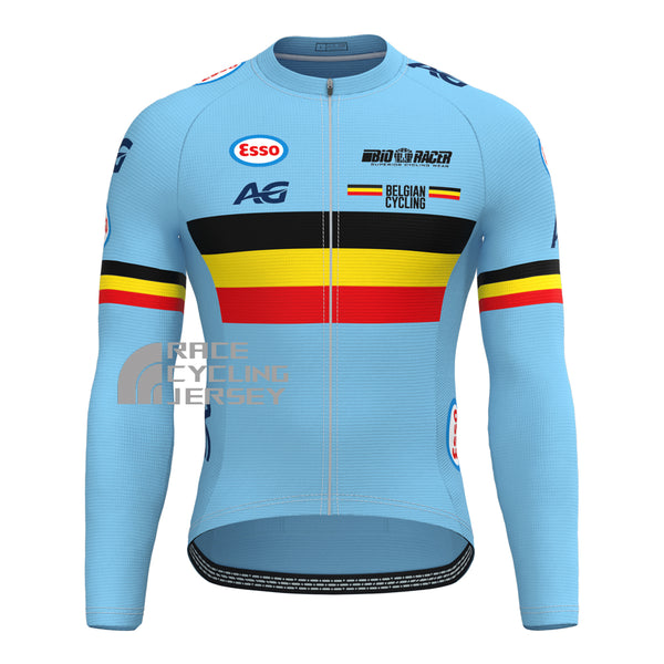 2018 Belgium Long Sleeves Cycling Jersey