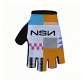 Color Block NSN Half Finger Cycling Gloves