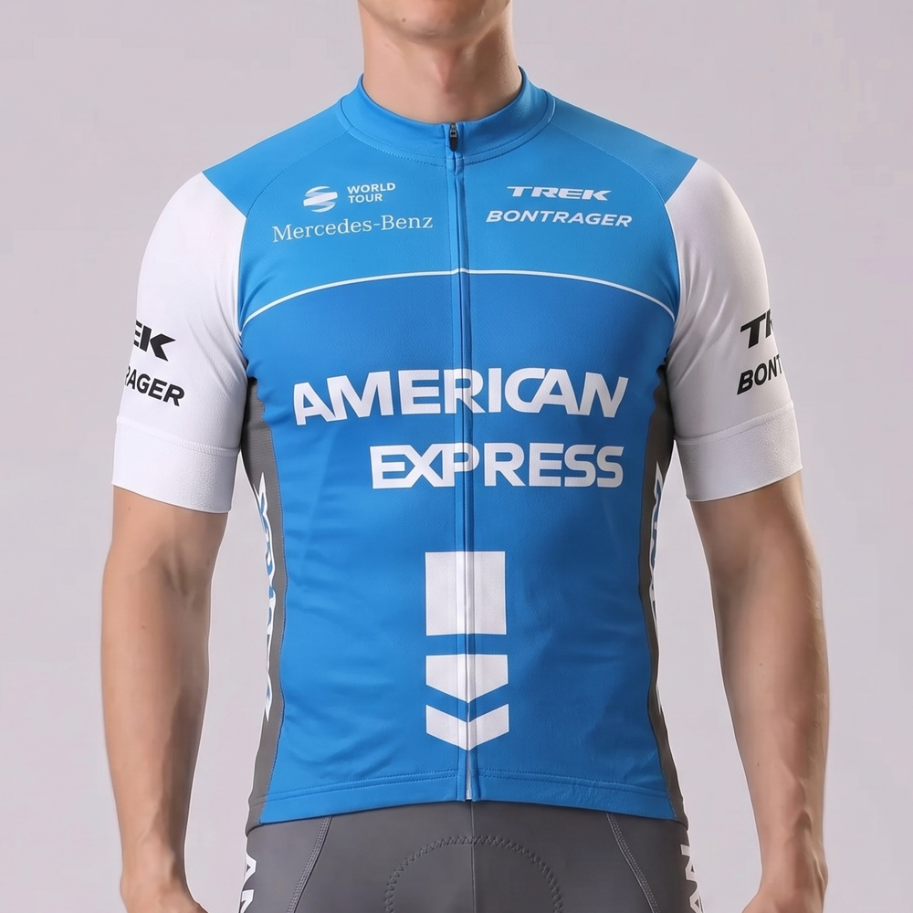USA AMEX  Short Sleeves Cycling Jersey
