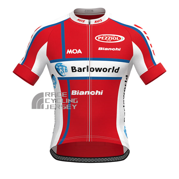 United State Red Short Sleeves Cycling Jersey