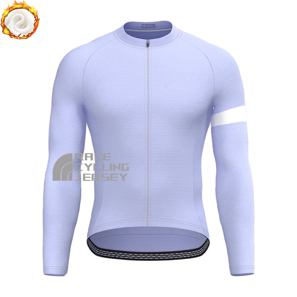 Violet Fleece Long Cycling Jersey