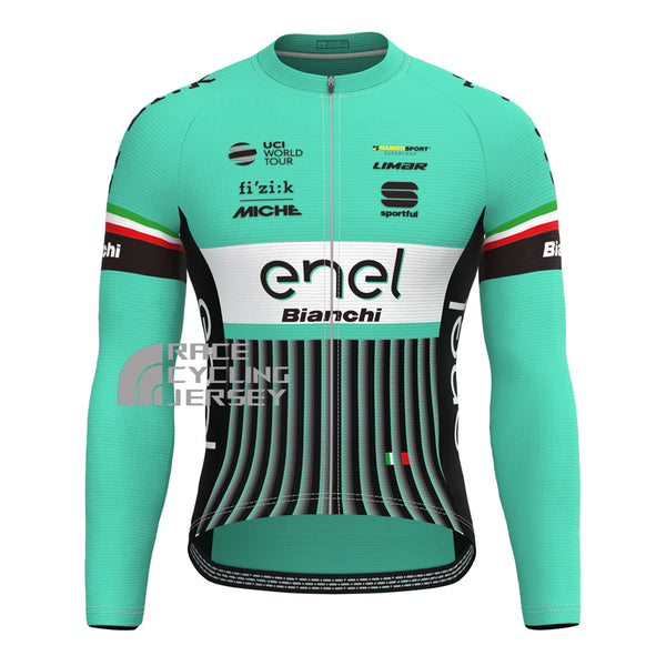 ENEL Bianchi Long Sleeves Cycling Jersey
