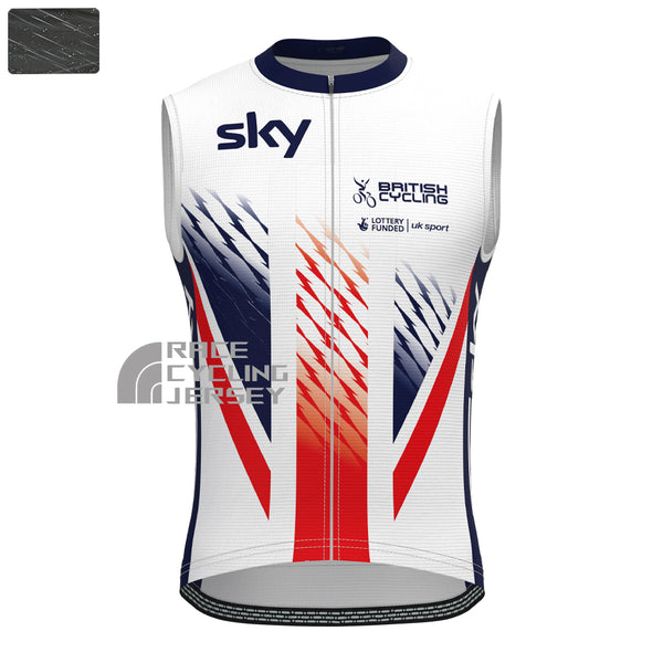 2015 United Kingdom Windproof Sleeveless Cycling Jersey