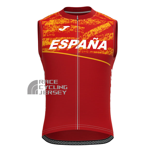 ESPANA Red Sleeveless Cycling Jersey