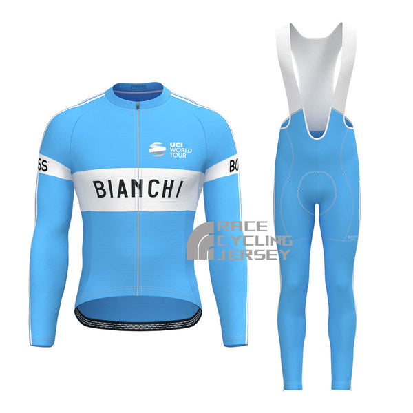 UCI BOOS Bianchi Long Sleeves Cycling Kits