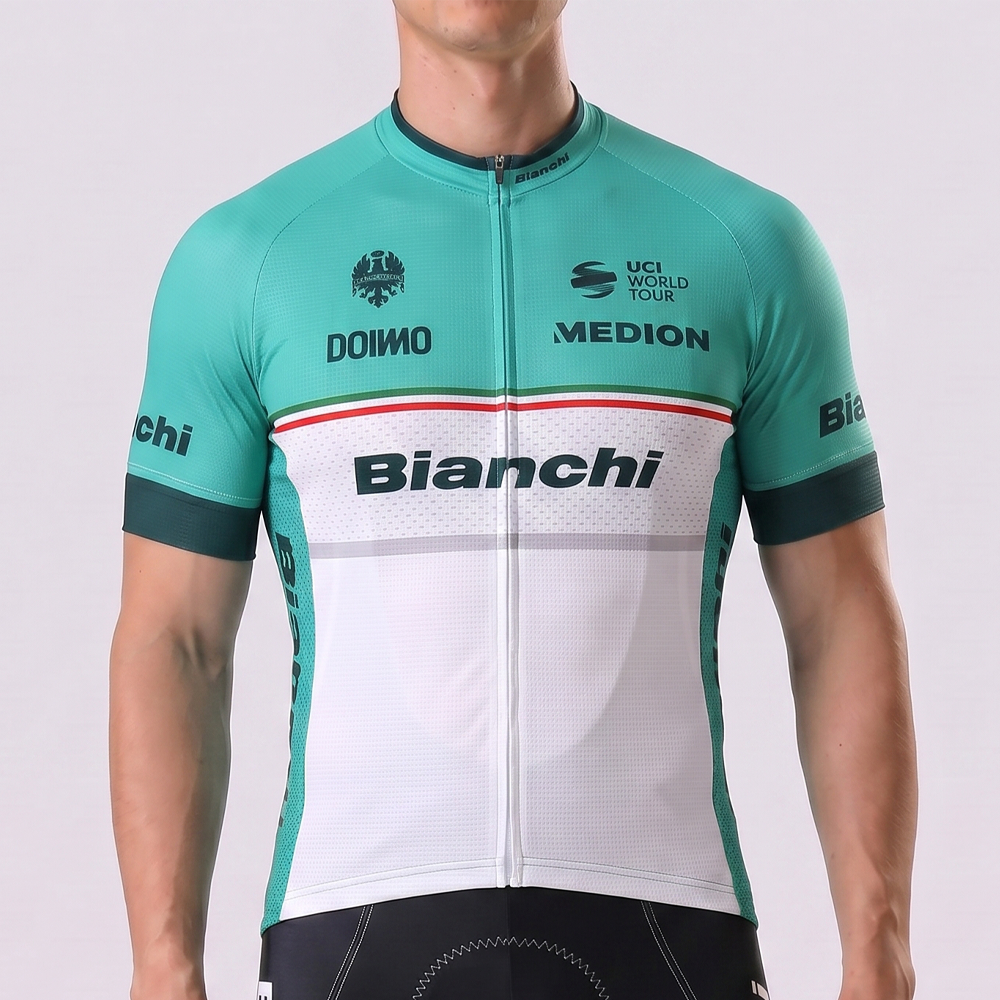 UCI Bianchi Short Sleeves Cycling Jersey