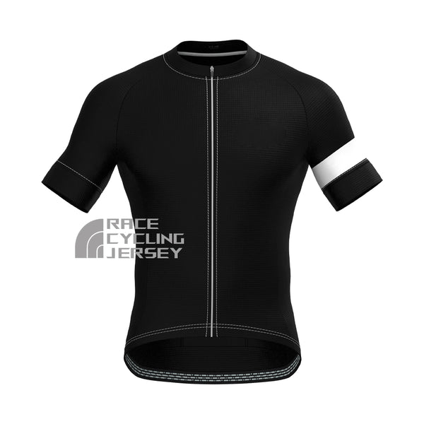 Black Short Sleeves Cycling Jersey