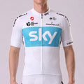2018 Sky Data Print Short Sleeves Cycling Jersey
