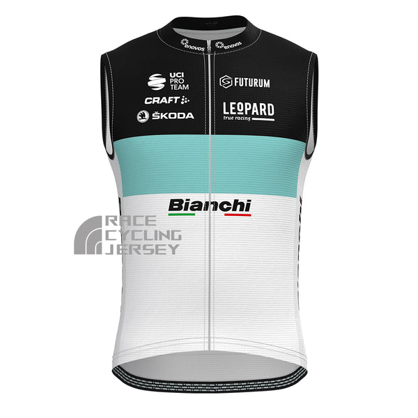 Leopard Bianchi Sleeveless Cycling Jersey
