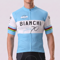 70 Bianchi Short Sleeves Cycling Jersey