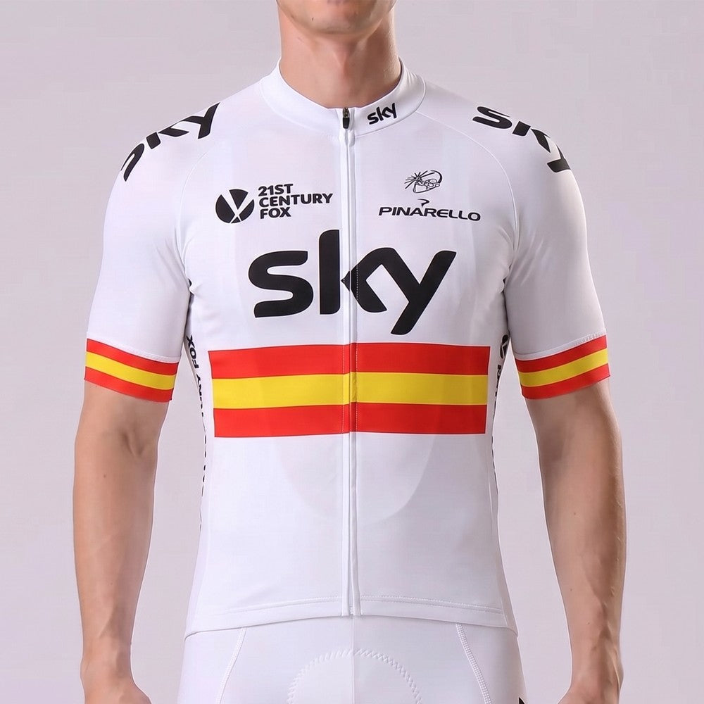 2016 Sky Rapha Short Sleeves Cycling Jersey