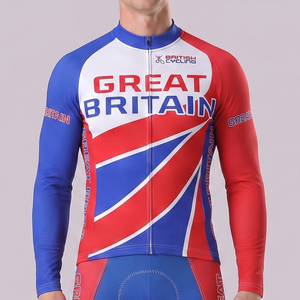 2003 United Kingdom Long Sleeves Cycling Jersey
