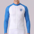 United Kingdom White Long Sleeves Cycling Jersey