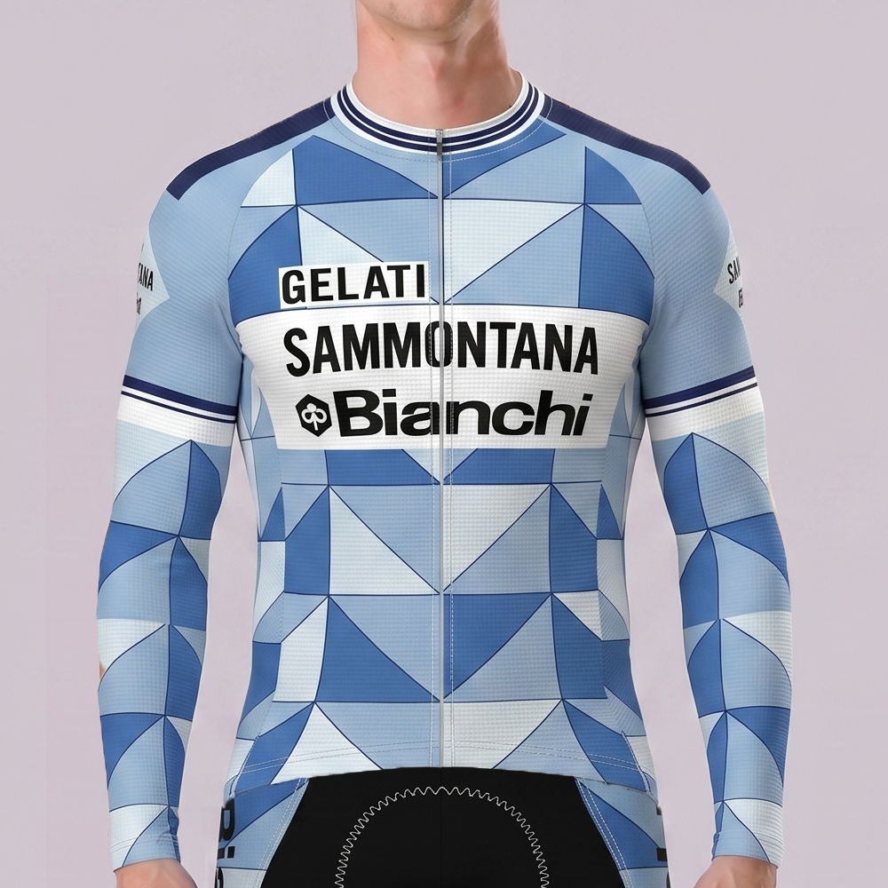 1986 Bianchi Long Sleeves Cycling Jersey