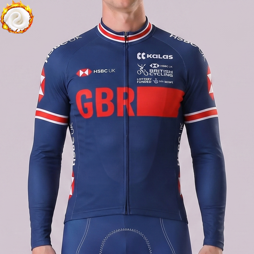 United Kingdom Fleece Long Cycling Jersey