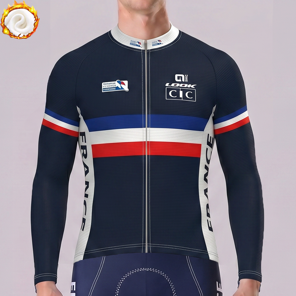 2022 France Fleece Long Cycling Jersey