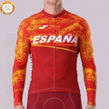 ESPANA Red Fleece Long Cycling Jersey