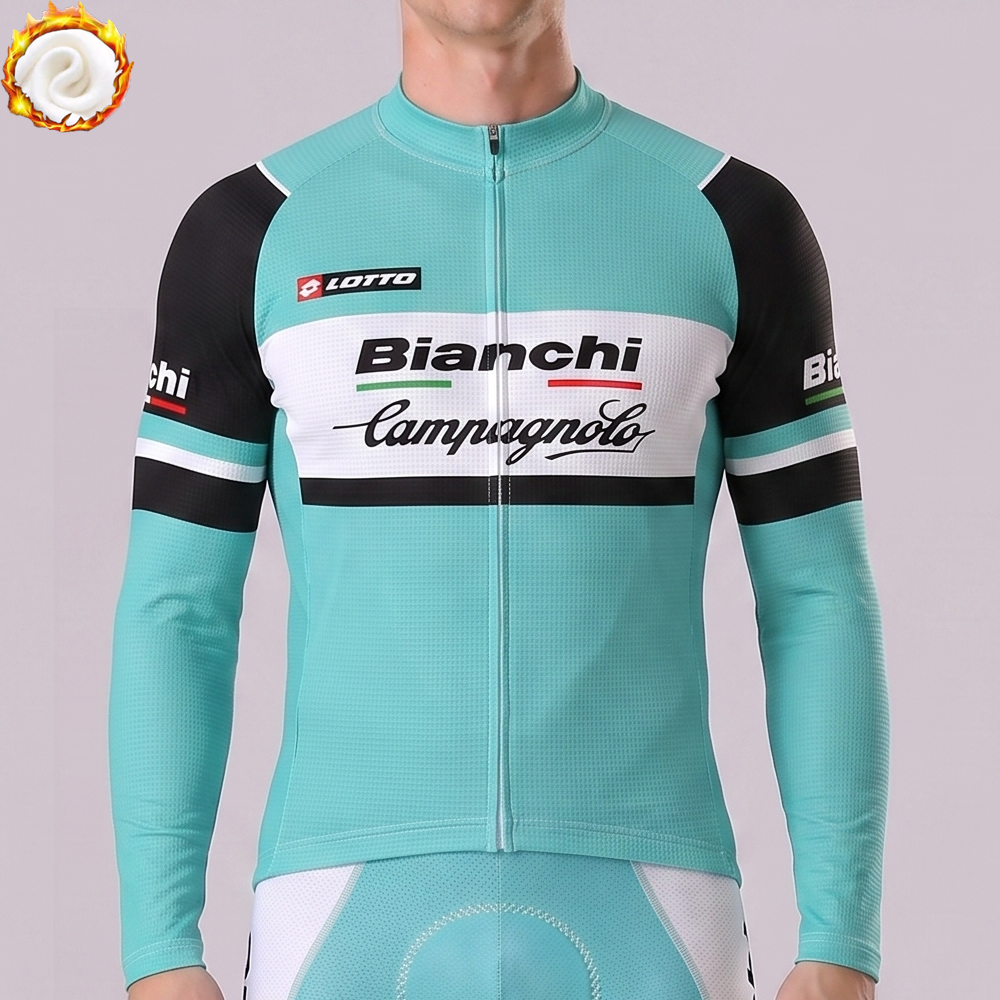 Bianchi Campagnolo Fleece Long Cycling Jersey