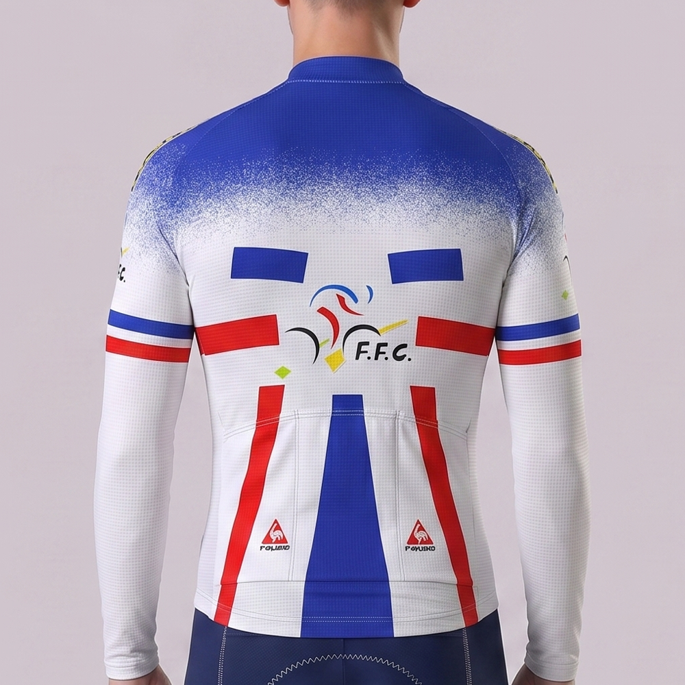 1994 France Long Sleeves Cycling Jersey