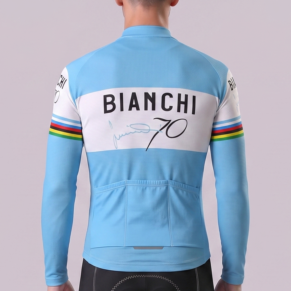 70 Bianchi Long Sleeves Cycling Jersey