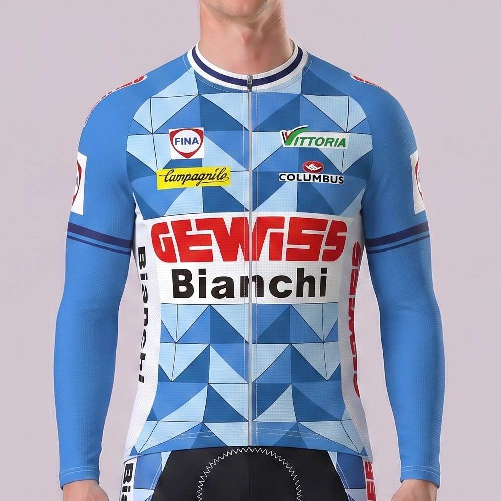 1988 Bianchi Long Sleeves Cycling Jersey