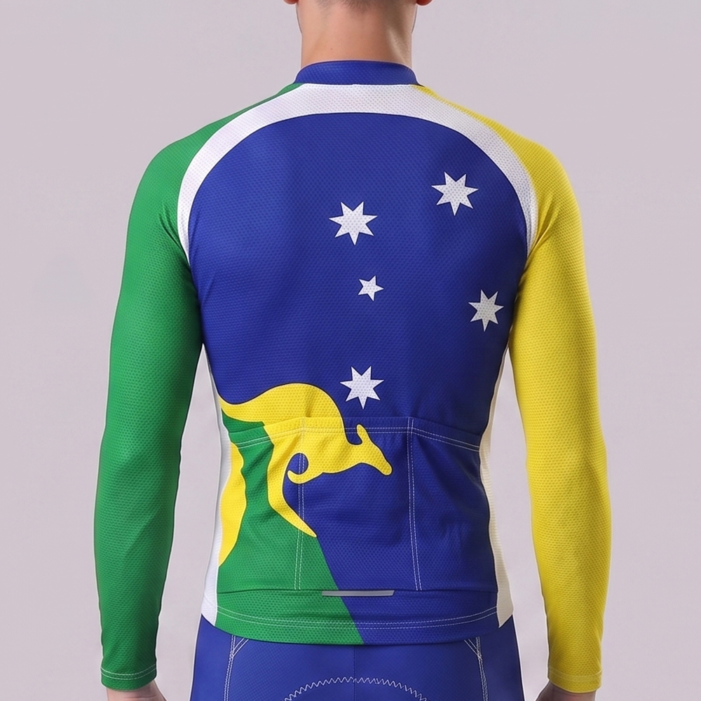 Kangaroo Australia Long Sleeves Cycling Jersey