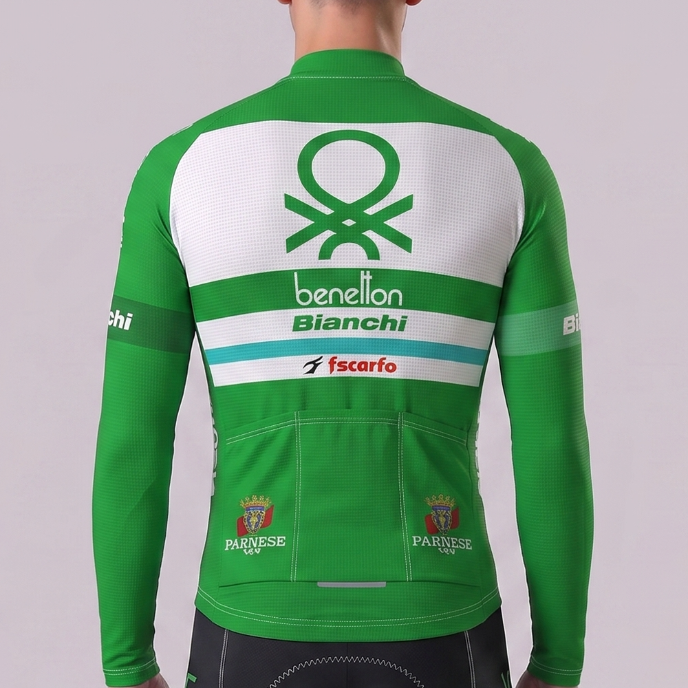 Benetton Bianchi Fleece Long Cycling Jersey