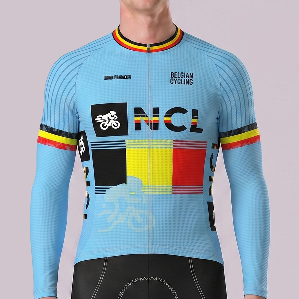 Belgium GillesVC Long Sleeves Cycling Jersey
