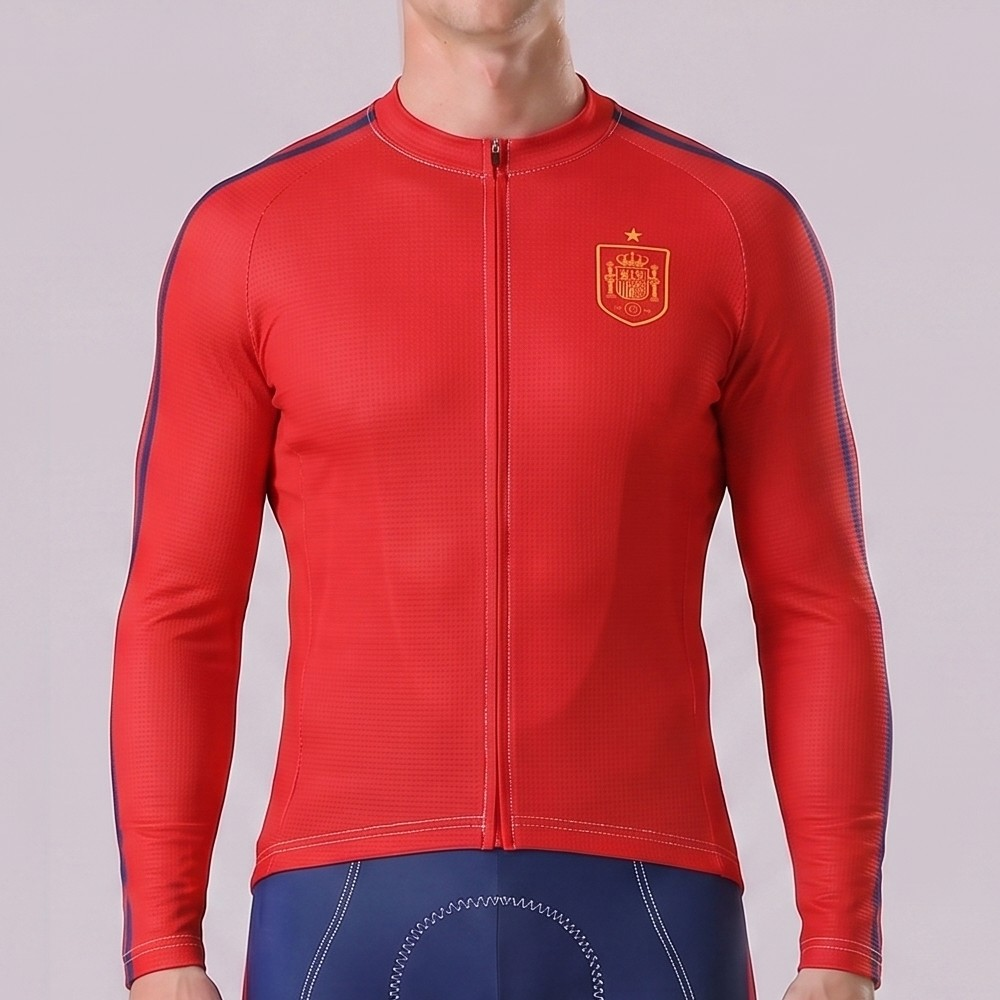 Spain Long Sleeves Cycling Jersey