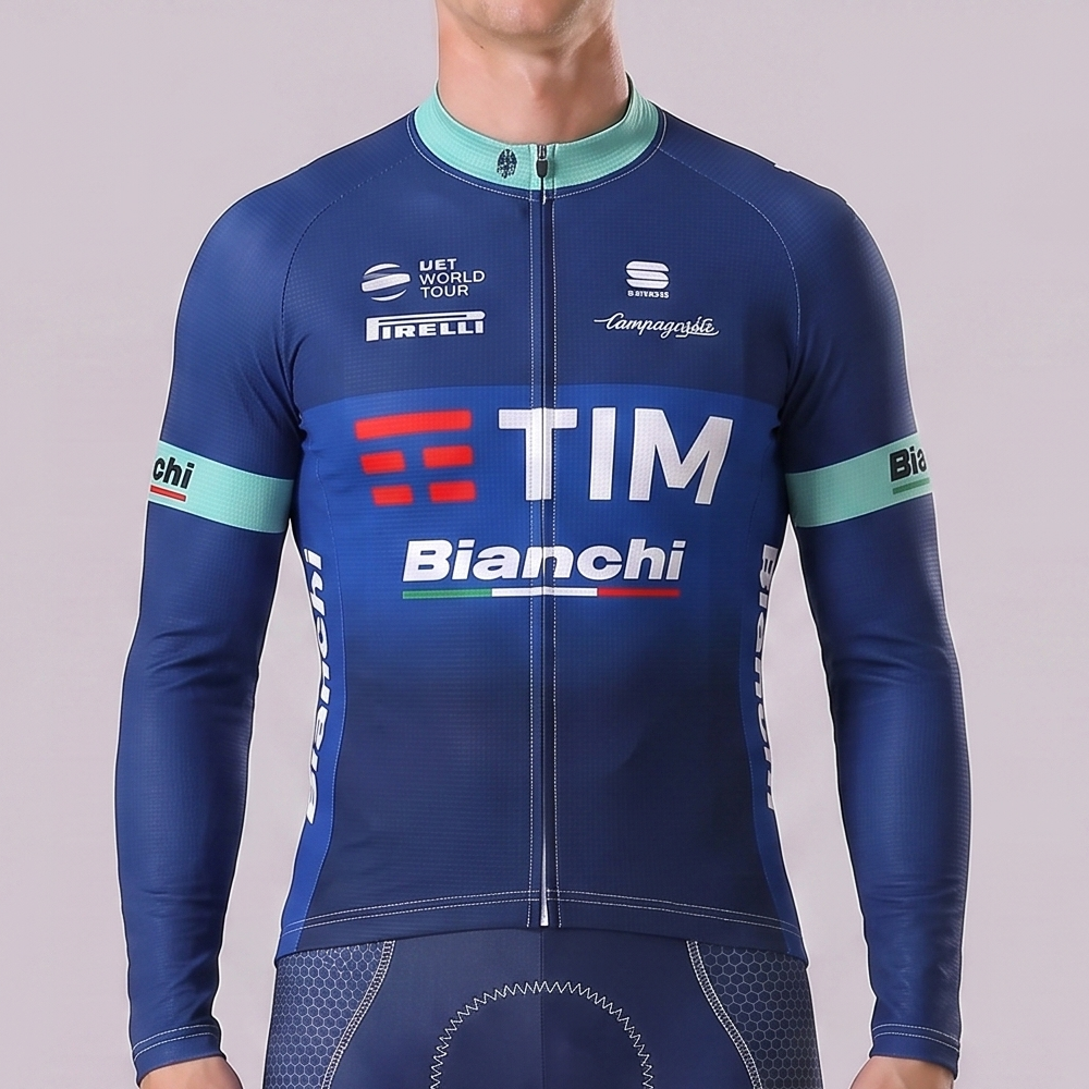 TIM Bianchi Long Sleeves Cycling Jersey