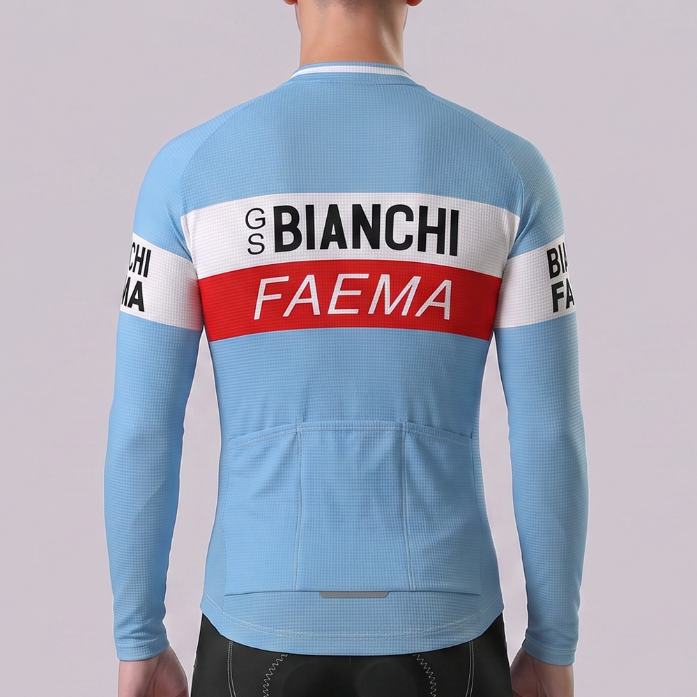 Bianchi FAEMA Fleece Long Cycling Jersey