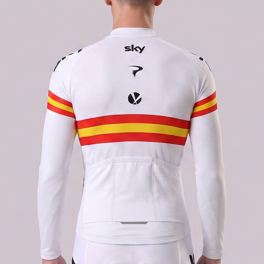 2016 Sky Rapha Fleece Long Cycling Jersey