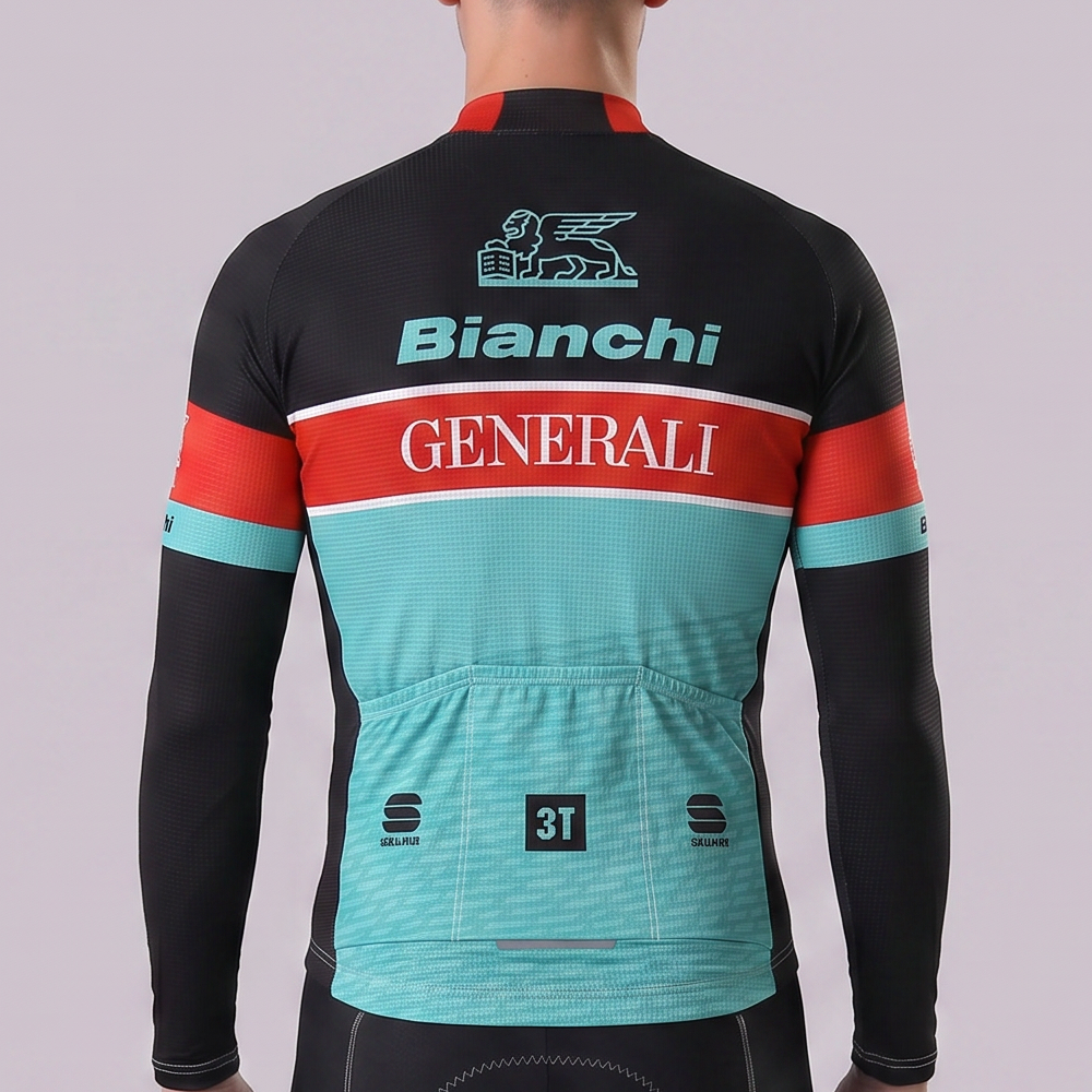 Generali Bianchi Long Sleeves Cycling Jersey