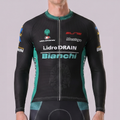 Black Bianchi Long Sleeves Cycling Jersey