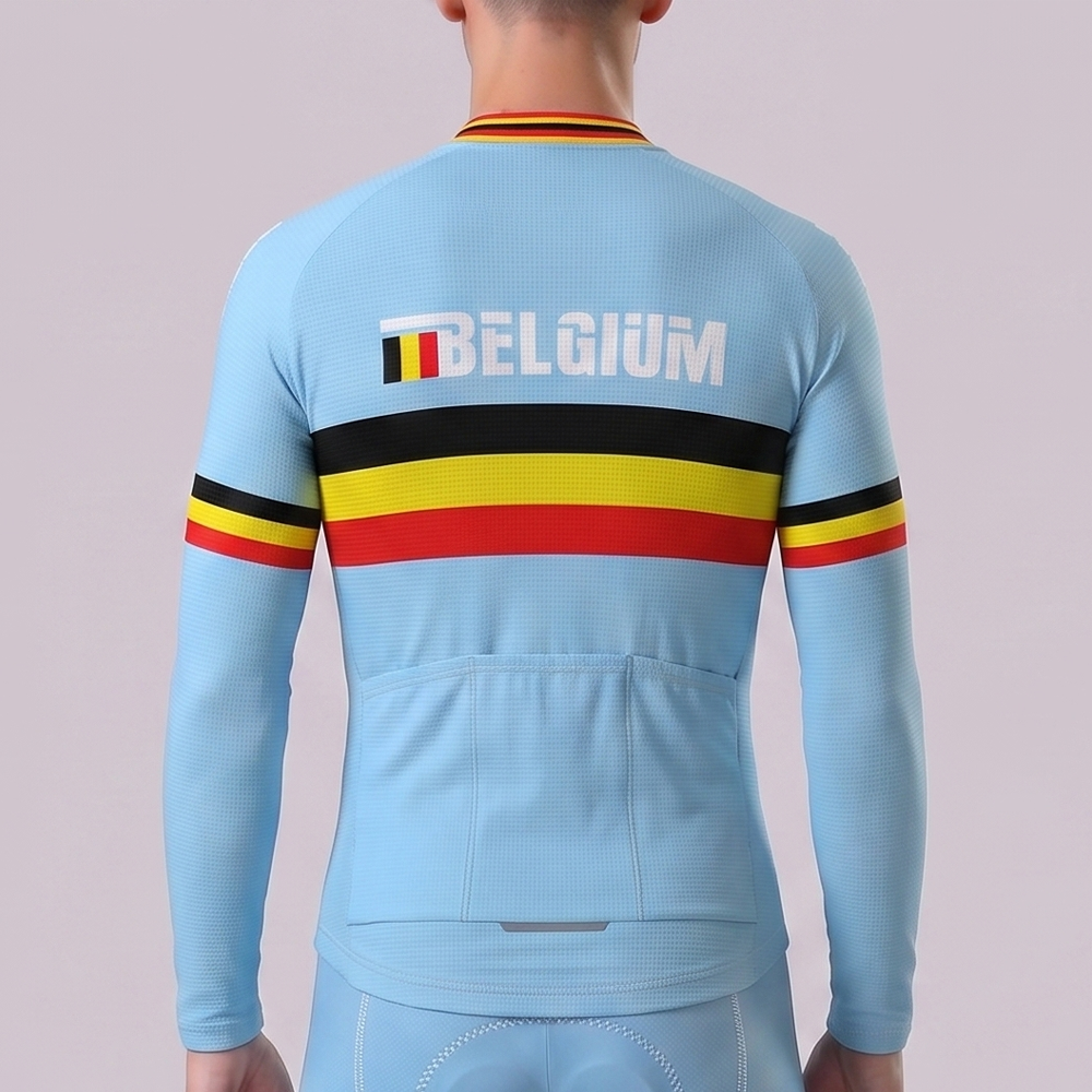 2016 Belgium Fleece Long Cycling Jersey