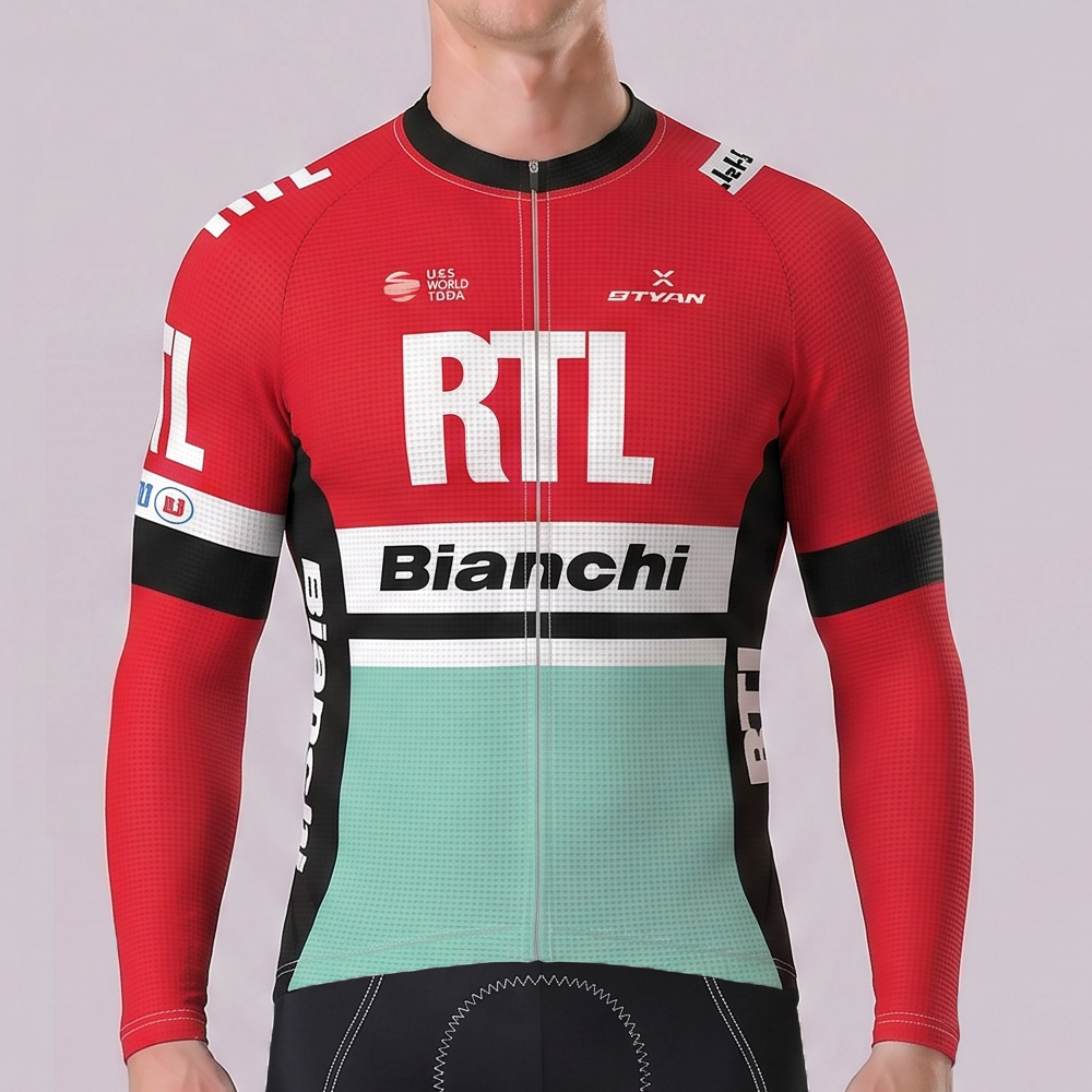 RTL Bianchi Long Sleeves Cycling Jersey