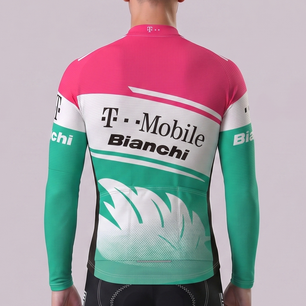 T-Mobile Bianchi Long Sleeves Cycling Jersey